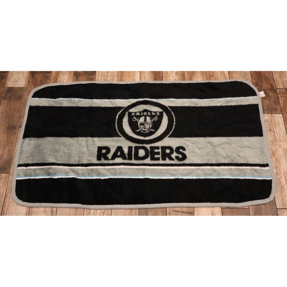 Vintage San Marcos Oakland Raiders Throw Blanket Wall Decoration 59.5" x 33"